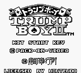 Trump Boy II title screen for GameBoy